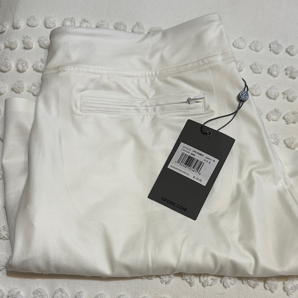 G/FORE Classic White Golf Trousers